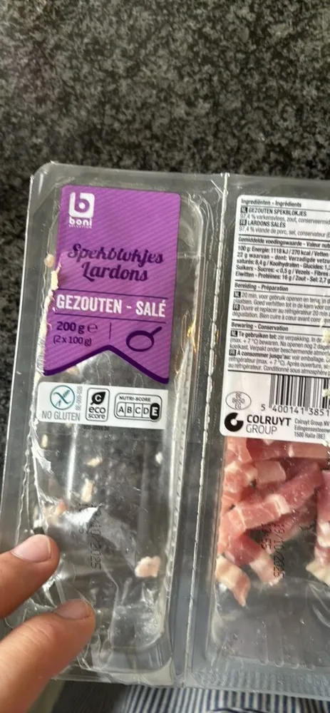 Lardons salé