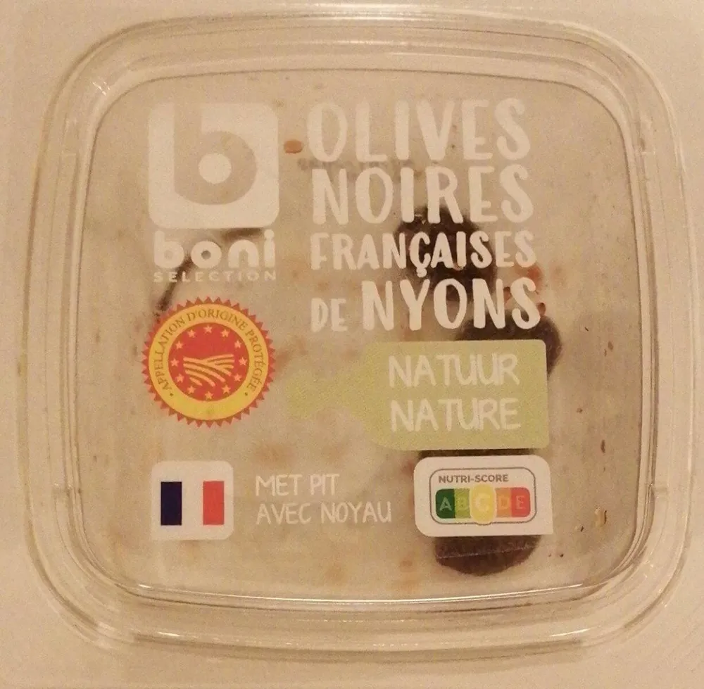Olives noires Françaises de Nyons Nature avec Noyau
