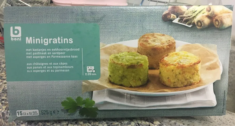 Assortiment minigratins