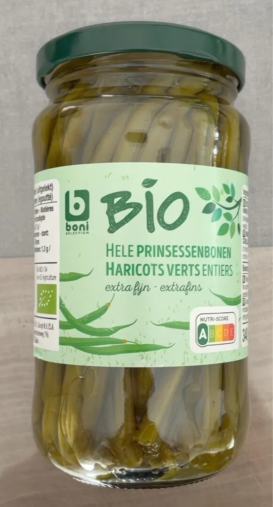 Haricots verts entiers
