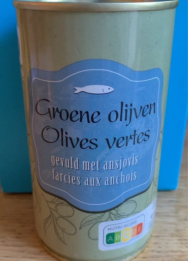 Olives vertes farcies aux anchois