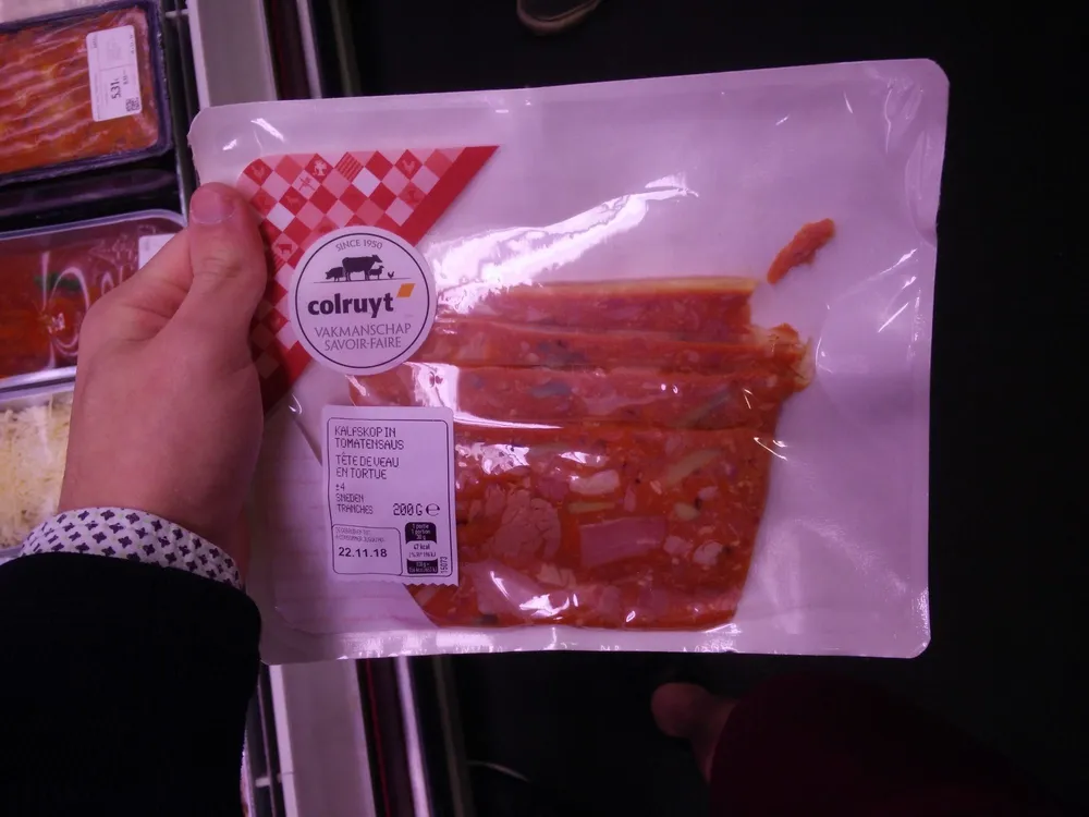 Tête de veau en tortue
