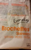 Brochettes DE porc