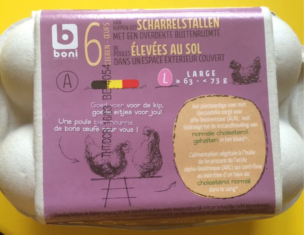6 Oeufs élevés au sol