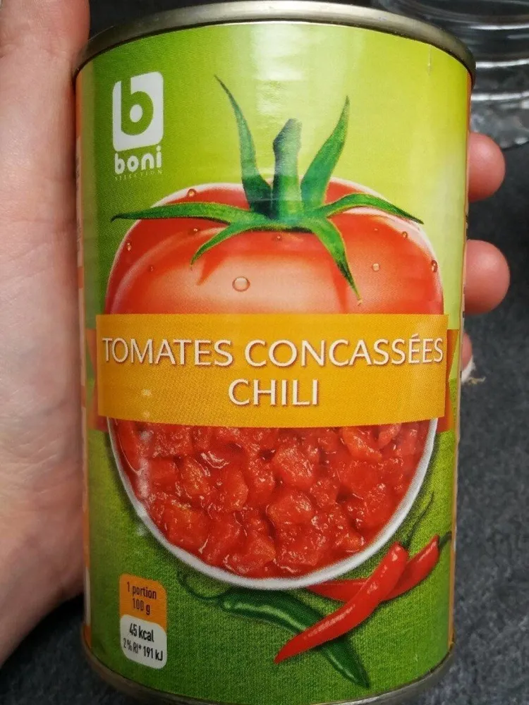 Tomates concassées chili