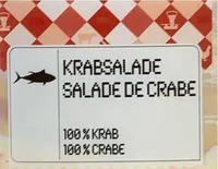 Salade de crabe