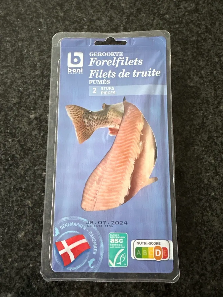 Gerookte forelfilets