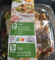 Salade poulet epicé