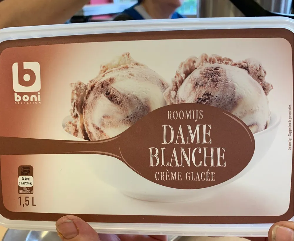 Crepe glacee dame blanche
