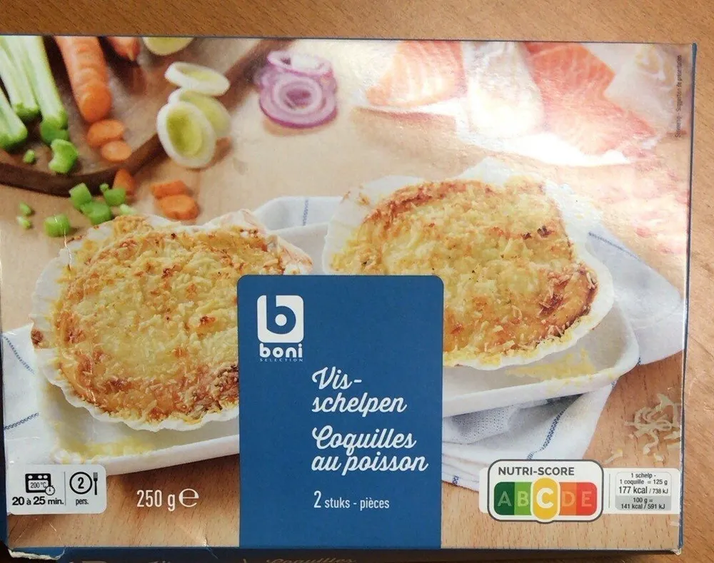 Coquilles au poisson