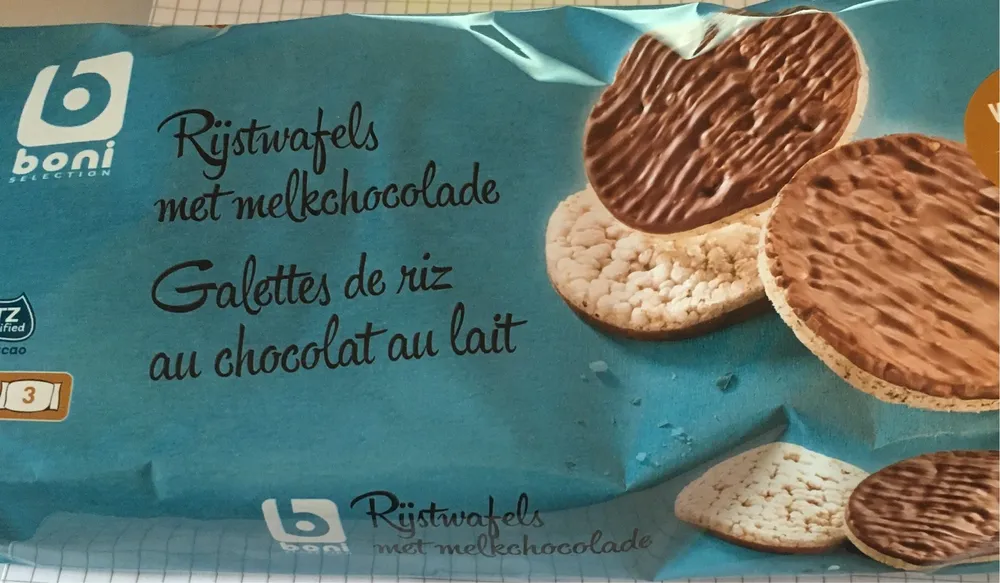 Galettes de riz au chocolat au lait