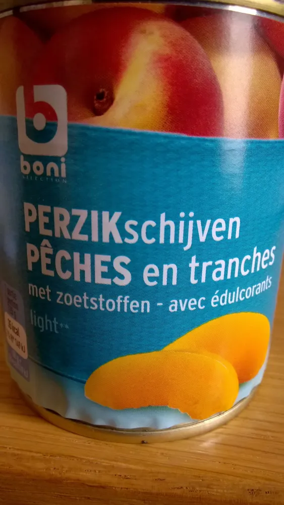Peches en tranches