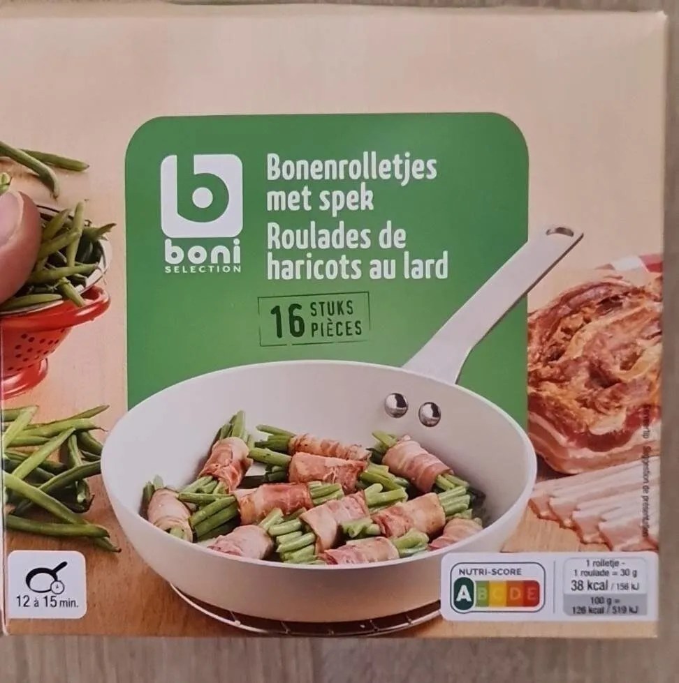 Roulades de haricots au lard