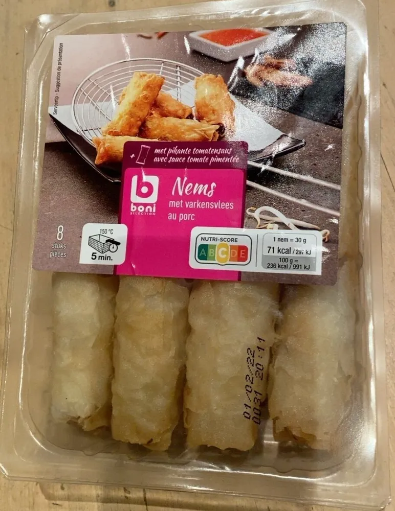 Nems Au Porc - avec sauce tomate pimentée
