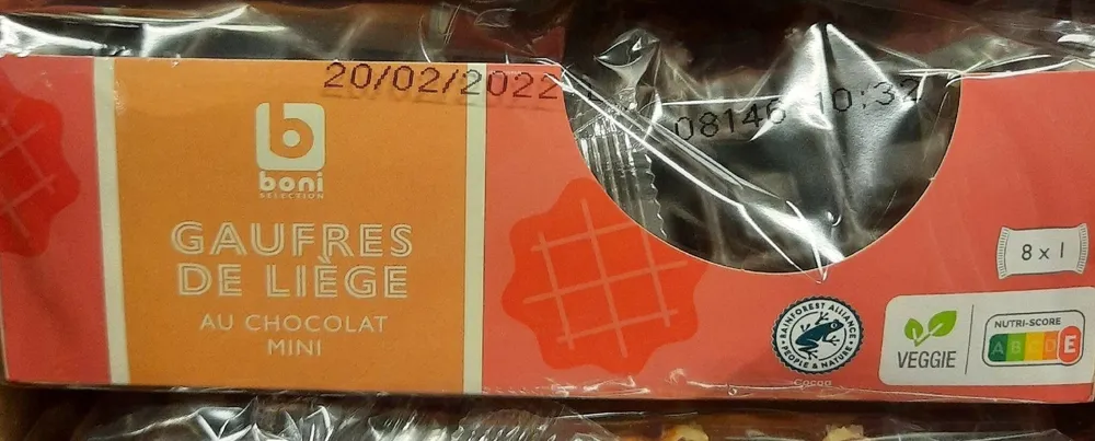 Gaufre de Liège mini chocolat 8x42g