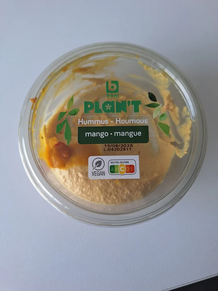 Hummus - Houmous mango - mangue