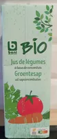 Jus de légumes à base de concentrés