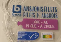 Filets d'Anchois Ail à l’huile