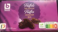 Truffes en chocolat noir