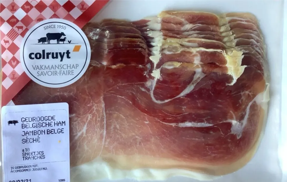 Jambon belge séché