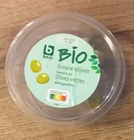Olives vertes dénoyautées - Bio