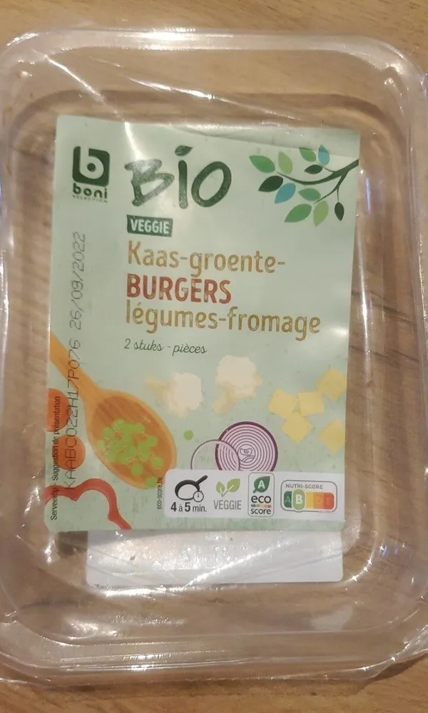 Burgers Légumes-Fromage