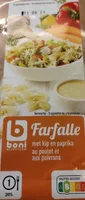 Farfalle au poulet et aux paprika