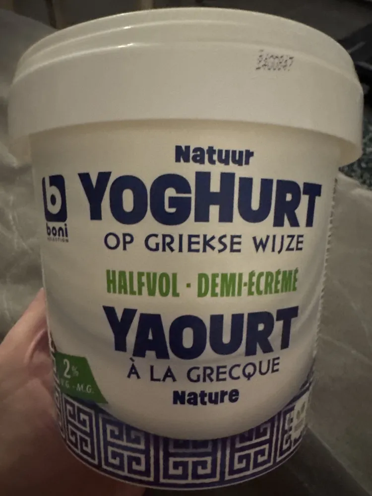 Yoghurt Op Griekse Wijze Halfvol