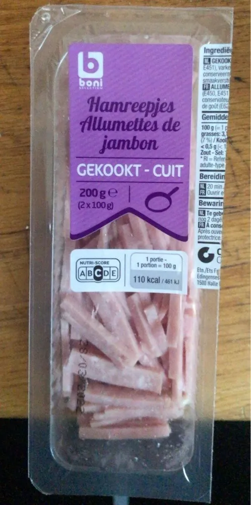 Allumettes de jambon