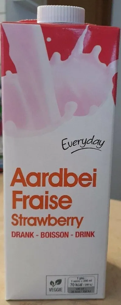 Lait a la fraise