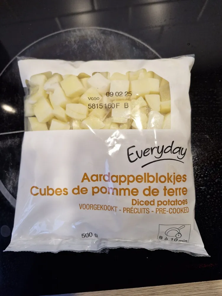 Aardappelblokjes