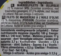 Filet de maquereau à l'huile d'olive Boni