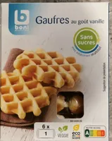 Gaufres au goût vanille sans sucres
