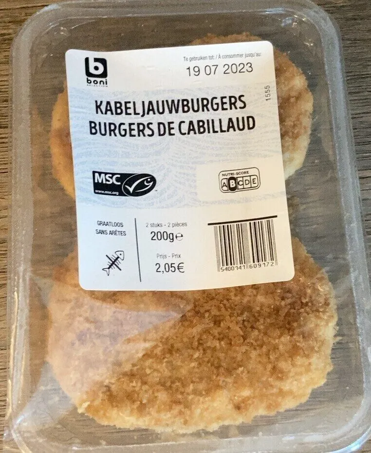Kabeljauwburgers