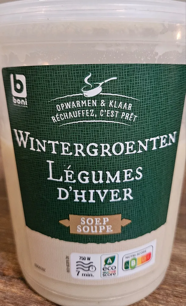 Wintergroenten / Légumes d’hiver Soep / Soupe