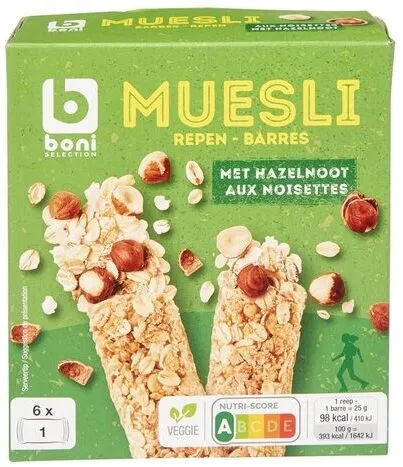 Muesli repen met hazelnoot