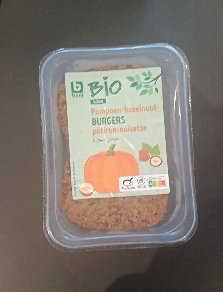 Burgers potiron-noisette