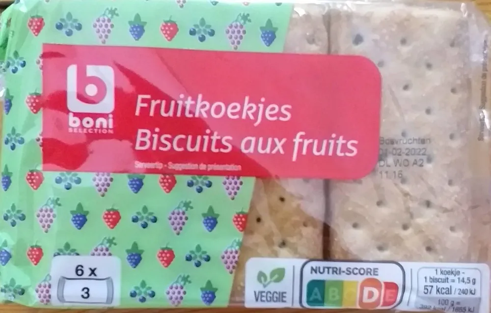 Biscuits aux fruits