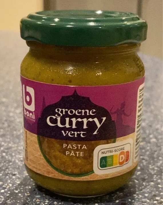 Sauce curry vert