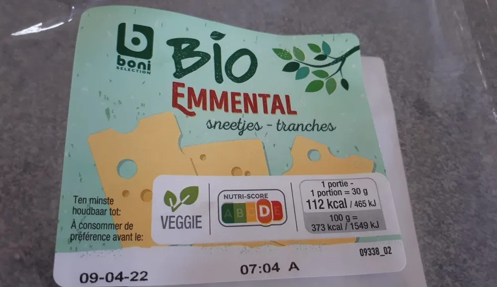 Emmental bio tranches