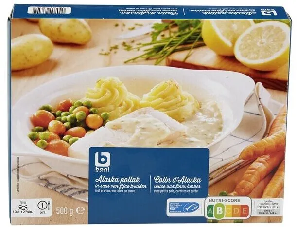 Colin d'Alaska sauce aux fines herbes