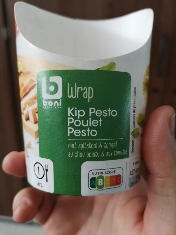 Wrap Poulet pesto