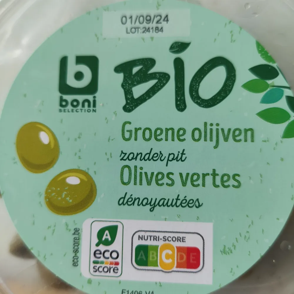 Groene olijven zonder pit