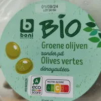 Groene olijven zonder pit