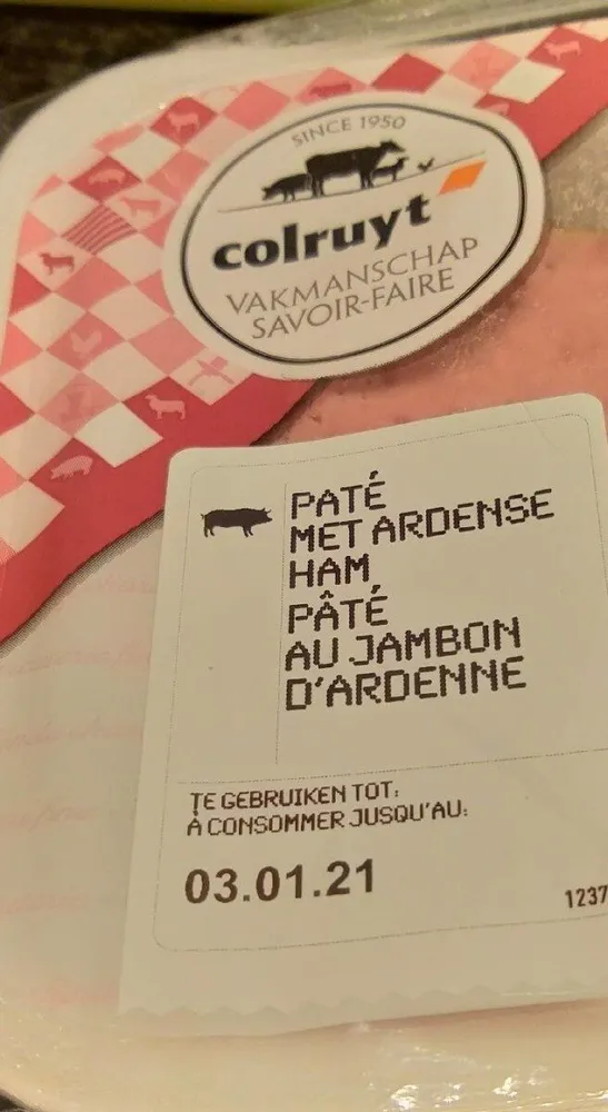 Paté au jambon d'Ardenne