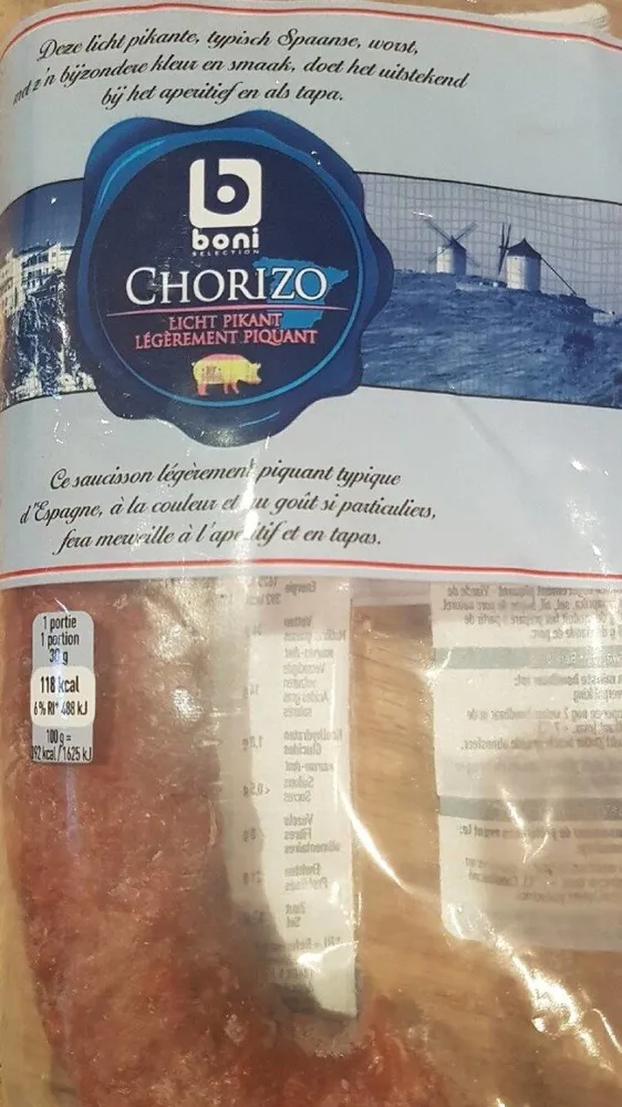 Chorizo légèrement piquant