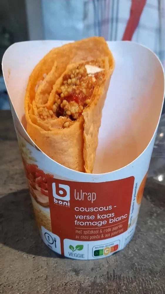 Wrap couscous fromage blanc