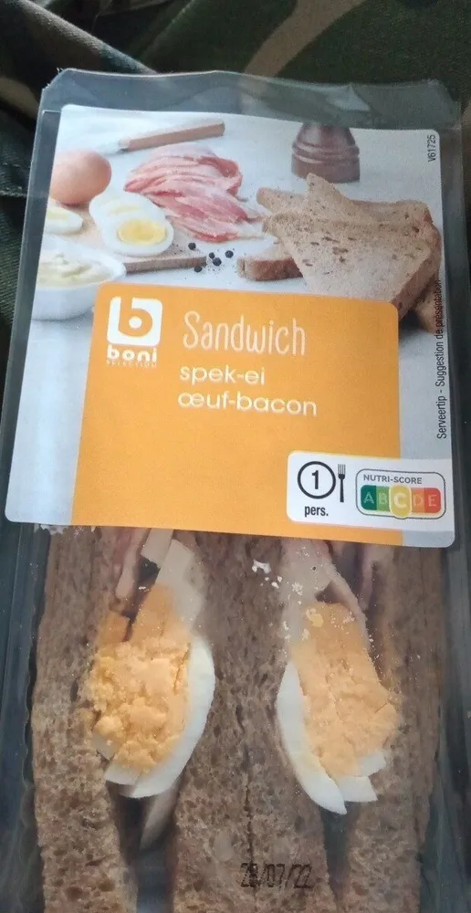 Sandwich oeuf-bacon