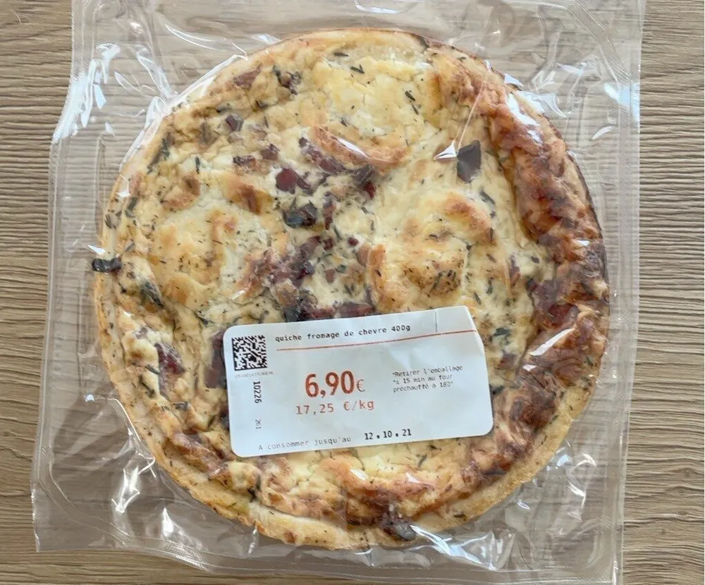 Quiche fromage de chevre