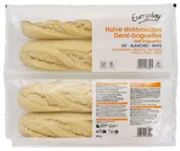 Demi-baguettes blanches précuites